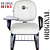 Cadeira Escolar Super Reforçada que Suporta até 300kg para Obesos, ideal para Escolas e Faculdades - Linha Fat - Branco - Imagem 3