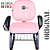 Cadeira Escolar Super Reforçada que Suporta até 300kg para Obesos, ideal para Escolas e Faculdades - Linha Fat - Rosa Claro - Imagem 4