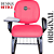 Cadeira Escolar Super Reforçada que Suporta até 300kg para Obesos, ideal para Escolas e Faculdades - Linha Fat - Rosa Pink - Imagem 3