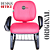 Cadeira Escolar Super Reforçada que Suporta até 300kg para Obesos, ideal para Escolas e Faculdades - Linha Fat - Rosa Pink - Imagem 4