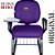Cadeira Escolar Super Reforçada que Suporta até 300kg para Obesos, ideal para Escolas e Faculdades - Linha Fat - Roxo - Imagem 4