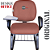 Cadeira Escolar Super Reforçada que Suporta até 300kg para Obesos, ideal para Escolas e Faculdades - Linha Fat - Vermelho Telha - Imagem 3