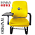 Cadeira Escolar Super Reforçada que Suporta até 300kg para Obesos, ideal para Escolas e Faculdades - Amarelo - Imagem 7