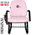 Cadeira Escolar Super Reforçada que Suporta até 300kg para Obesos, ideal para Escolas e Faculdades - Rosa Claro - Imagem 3