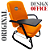 Cadeira Escolar Super Reforçada que Suporta até 300kg para Obesos, ideal para Escolas e Faculdades - Laranja - Imagem 6