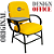 Cadeira Escolar que Suporta até 200kg Super Reforçada para Obesos, ideal para Escolas e Faculdades - Amarelo - Imagem 3