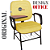 Cadeira Escolar que Suporta até 200kg Super Reforçada para Obesos, ideal para Escolas e Faculdades - Amarelo - Imagem 2