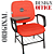 Cadeira Escolar que Suporta até 200kg Super Reforçada para Obesos, ideal para Escolas e Faculdades - Vermelho - Imagem 2