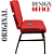 Cadeira para Igreja que Suporta até 300kg Super Reforçada para Obesos, ideal para Igrejas, Escolas e Faculdades - Vermelho - Imagem 6