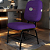 Cadeira para Obesos que Suporta até 200kg Super Reforçada, ideal para Porteiros, Portaria de Condomínios, Escolas, Faculdades e Escritórios - Roxo - Imagem 2