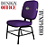 Cadeira para Obesos que Suporta até 200kg Super Reforçada, ideal para Porteiros, Portaria de Condomínios, Escolas, Faculdades e Escritórios - Roxo - Imagem 4
