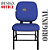 Cadeira para Obesos que Suporta até 200kg Super Reforçada, ideal para Porteiros, Portaria de Condomínios, Escolas, Faculdades e Escritórios - Azul Royal - Imagem 3