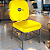 Cadeira para Obesos que Suporta até 200kg Super Reforçada, ideal para Porteiros, Portaria de Condomínios, Escolas, Faculdades e Escritórios - Amarelo - Imagem 1