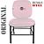 Cadeira para Obesos que Suporta até 200kg Super Reforçada, ideal para Porteiros, Portaria de Condomínios, Escolas, Faculdades e Escritórios - Rosa Claro - Imagem 5