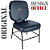 Cadeira para Obesos que Suporta até 200kg Super Reforçada, ideal para Porteiros, Portaria de Condomínios, Escolas, Faculdades e Escritórios - Azul Marinho - Imagem 5