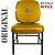 Cadeira para Obesos que Suporta até 200kg Super Reforçada, ideal para Porteiros, Portaria de Condomínios, Escolas, Faculdades e Escritórios - Amarelo Mostarda - Imagem 5