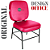 Cadeira para Obesos que Suporta até 200kg Super Reforçada, ideal para Porteiros, Portaria de Condomínios, Escolas, Faculdades e Escritórios - Rosa Pink - Imagem 5
