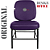Cadeira para Obesos que Suporta até 200kg Super Reforçada, ideal para Porteiros, Portaria de Condomínios, Escolas, Faculdades e Escritórios - Roxo - Imagem 5