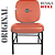 Cadeira para Obesos que Suporta até 200kg Super Reforçada, ideal para Porteiros, Portaria de Condomínios, Escolas, Faculdades e Escritórios - Vermelho Telha - Imagem 5