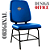 Cadeira que Suporta até 200kg para Obesos Super Reforçada, ideal para Porteiros, Portaria de Condomínios, Escolas, Faculdades e Escritórios - Azul Bebê - Imagem 2