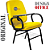 Cadeira Escolar que Suporta até 200kg Super Reforçada para Obesos, ideal para Escolas e Faculdades - Amarelo - Imagem 5