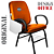 Cadeira Escolar que Suporta até 200kg Super Reforçada para Obesos, ideal para Escolas e Faculdades - Laranja - Imagem 3