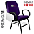 Cadeira Escolar que Suporta até 200kg Super Reforçada para Obesos, ideal para Escolas e Faculdades - Roxo - Imagem 3