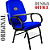 Cadeira Escolar que Suporta até 200kg Super Reforçada para Obesos, ideal para Escolas e Faculdades - Azul Royal - Imagem 5