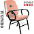 Cadeira Escolar que Suporta até 200kg Super Reforçada para Obesos, ideal para Escolas e Faculdades - Vermelho Telha - Imagem 5