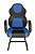 Cadeira Gamer Base Fixa com braço Linha Gamer Racing Azul - Imagem 7