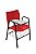 Cadeira Iso com Braço Linha Polipropileno Iso Universitária Vermelho - Imagem 1