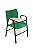 Cadeira Iso com Braço Linha Polipropileno Iso Universitária Verde - Imagem 1