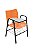 Cadeira Iso com Braço Linha Polipropileno Iso Universitária Laranja - Imagem 1