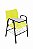 Cadeira Iso com Braço Linha Polipropileno Iso Universitária Amarelo - Imagem 1
