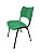 Cadeira Empilhável Iso Linha Polipropileno Iso Verde - Imagem 1