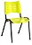 Cadeira Empilhável Iso Linha Polipropileno Iso Amarelo - Imagem 1
