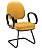 Cadeira Gerente com Base Fixa em S  Linha Confort Plus Cor Amarelo - Imagem 1