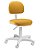 Cadeira Secretária com Base Giratória  Linha Confort Plus Amarelo - Imagem 1