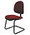 Cadeira Executiva Base Fixa em S  Linha Office Vermelho - Imagem 1