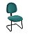Cadeira Executiva base Fixa em S  Linha Office Economy Verde - Imagem 1