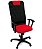 Cadeira Presidente com apoio de cabeça Linha Tela Mesh Vermelho - Imagem 1