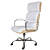 Cadeira Original Eames Presidente com Rodinhas Cromadas e Anti Risco Linha Capa em Madeira Branco - Imagem 3
