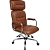 Cadeira Original Eames Presidente com Rodinhas Cromadas e Anti Risco Linha Capa em Madeira Cor Caramelo - Imagem 3