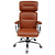 Cadeira Original Eames Presidente com Rodinhas Cromadas e Anti Risco Linha Capa em Madeira Cor Caramelo - Imagem 5