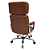 Cadeira Original Eames Presidente com Rodinhas Cromadas e Anti Risco Linha Capa em Madeira Cor Caramelo - Imagem 6