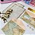KIT PAPEL DE CARTA COM ENVELOPE MAPA MUNDI - BUENDIA - Imagem 4
