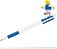 CANETA GEL AZUL LEGO COM MINI FIGURA - Imagem 2