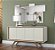 Aparador Buffet Channel Com Pés de Madeira Nature/Off White - Imagem 1