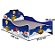 Quarto Infantil Criança Menino Pequeno Principe Cama e Comoda Azul - Imagem 3