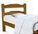 Cama de Solteiro Bonafé de Madeira Maciça Reforçada Imbuia - Imagem 2